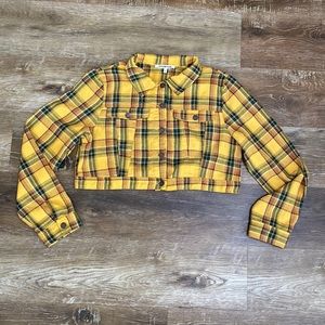 Elevator disco plaid shirt/jacket